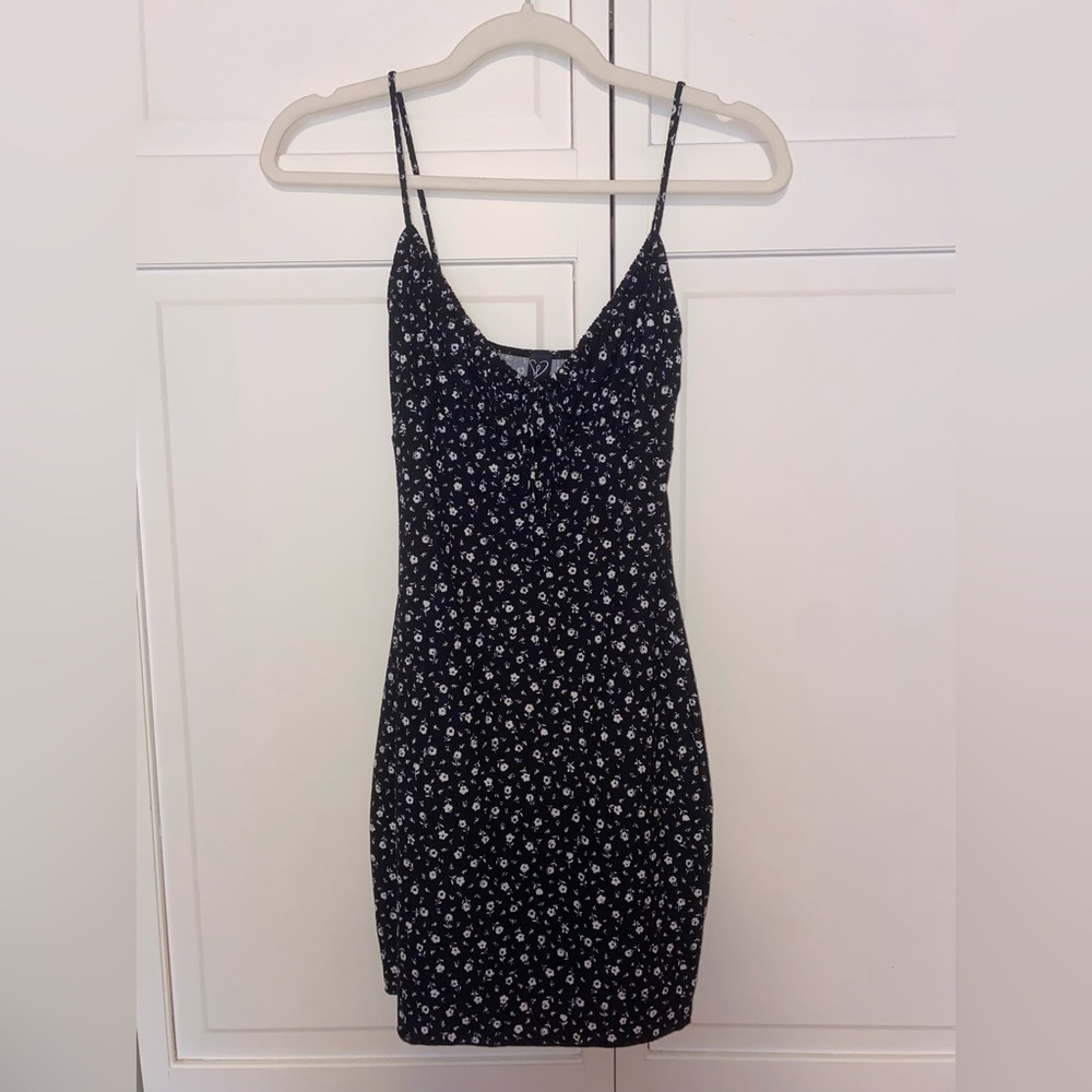 Windsor Blue Spaghetti Strap Mini Dress